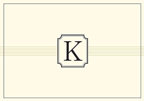 Monogram Note Cards: K (Stationery, Boxed Cards) - Click to Buy