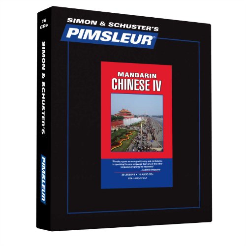 Pimsleur Chinese (Mandarin) Level 4 CD: Learn to Speak and Understand Mandarin Chinese with Pimsleur Language Programs (Volume 4) - Click to Buy