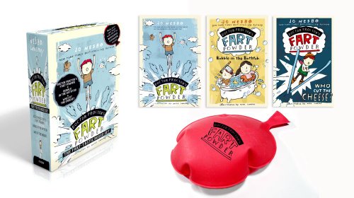 Doctor Proctor's Fart Powder The Fart-tastic Boxed Set: Doctor Proctor's Fart Powder; Bubble in the Bathtub; Who Cut the Cheese? (with free whoopee cushion inside!) - Click to Buy