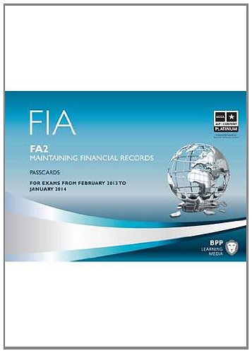 Fia Maintaining Financial Records - Fa2: Passcards - Click to Buy