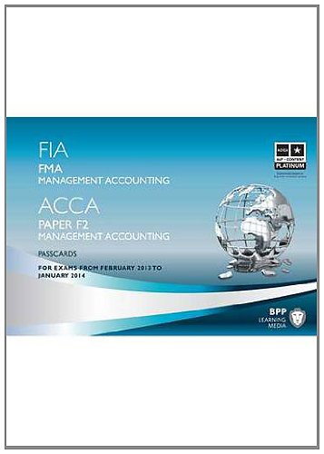 Fia Foundations in Management Accounting - Fma: Passcards - Click to Buy