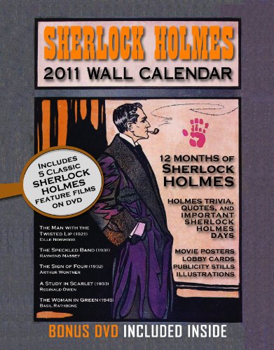 Sherlock Holmes 2011 Wall Calendar w/ Bonus DVD - Click to Buy