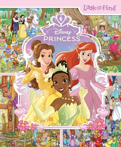 Disney Princess: Cinderella, Tangled, Aladdin and More!- Look and Find Activity Book - PI Kids - Click to Buy