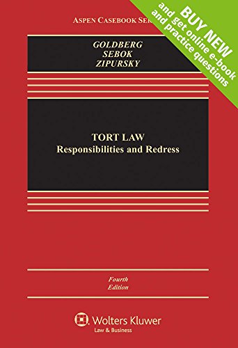 Tort Law: Responsibilities and Redress - Click to Buy
