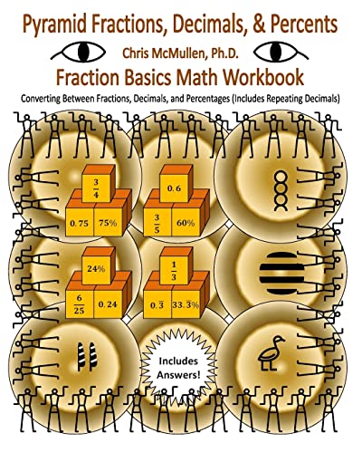 Pyramid Fractions, Decimals, & Percents – Fraction Basics Math Workbook: Converting Between Fractions, Decimals, and Percentages (Includes Repeating Decimals)