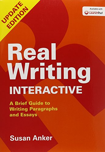 Real Writing Interactive: A Brief Guide to Writing Paragraphs and Essays - Click to Buy
