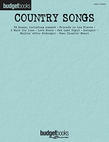Country Songs: Budget Books