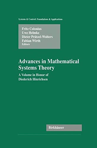 Advances in Mathematical Systems Theory: A Volume in Honor of Diederich Hinrichsen - Click to Buy