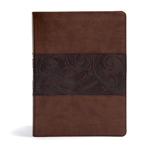 CSB Study Bible: Christian Standard, Study Bible, Large Print, Mahogany, Leathertouch - Click to Buy