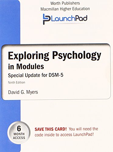 Launchpad for Myers' Exploring Psychology in Modules with Dsm5 Update (Six Month Access) - Click to Buy