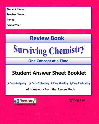 Review Book Surviving Chemistry Student Answer Sheet Booklet - Click to Buy