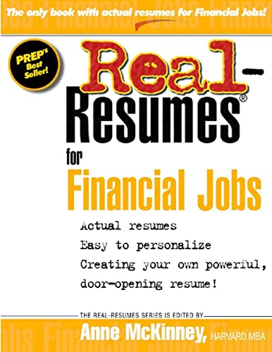 Real Resumes for Financial Jobs - Click to Buy