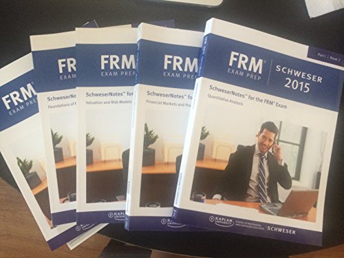 FRM 2015 Part 1 Schweser Study Notes Book 1-4 + Practice Exams + Quick Sheet - Click to Buy