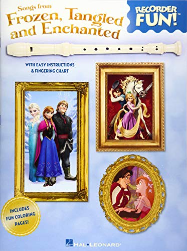 Songs from Frozen, Tangled and Enchanted - Recorder Fun!: with Easy Instructions & Fingering Chart - Click to Buy