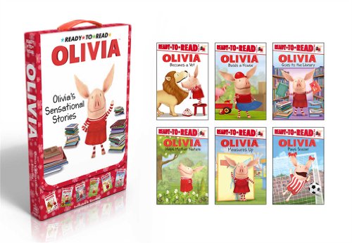 OLIVIA's Sensational Stories: Olivia Helps Mother Nature; Olivia Goes to the Library; Olivia Plays Soccer; Olivia Measures Up; Olivia Builds a House; Olivia Becomes a Vet (Olivia TV Tie-in) - Click to Buy
