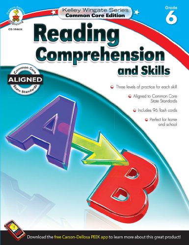 Reading Comprehension and Skills, Grade 6: Common Core State Standards Aligned (Kelley Wingate)
