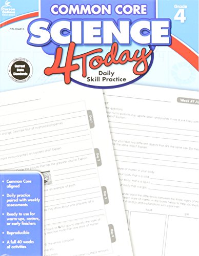 Common Core Science 4 Today, Grade 4: Daily Skill Practice (Common Core 4 Today) - Click to Buy