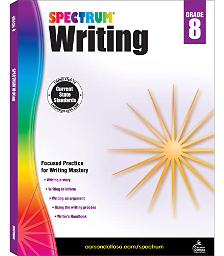 Spectrum Grade 8 Writing Workbook, Learn to Write a Story, to Inform, an Argument, Handwriting Practice for Kids 13-14, Classroom or Homeschool Curriculum - Click to Buy
