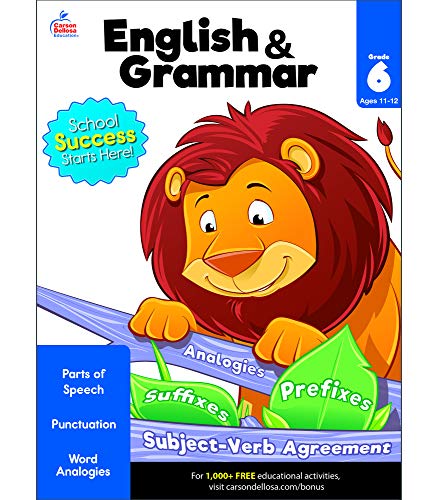 English & Grammar, Grade 6 - Click to Buy