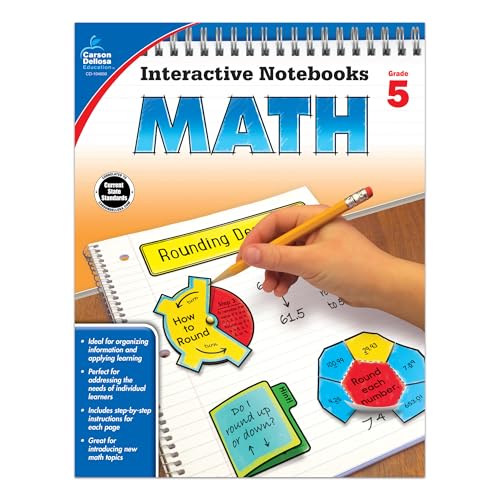 Carson Dellosa | Math Interactive Notebook | 5th Grade, 96pgs (Interactive Notebooks) - Click to Buy