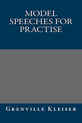 Model Speeches for Practise - Click to Buy