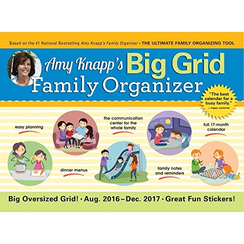 Amy Knapp Big Grid 2017 Calendar: The Essential Organization and Communication Tool for the Entire Family - Click to Buy
