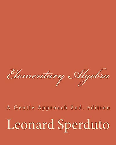 Elementary Algebra: A Gentle Approach - Click to Buy