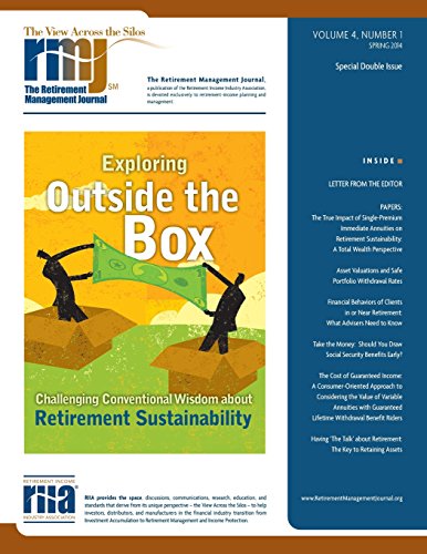 The Retirement Management Journal: Vol. 4, No. 1, Special Double Issue - Click to Buy