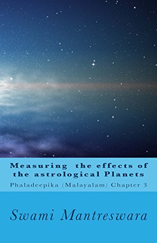 Measuring the effects of the astrological Planets: Phaladeepika (Malayalam) Chapter 3