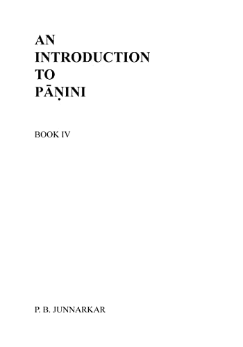 An Introduction to Panini - IV - Click to Buy
