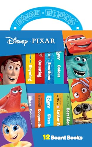 Disney Pixar Toy Story, Cars, Finding Nemo, and More! - My First Library 12 Board Book Block Set - PI Kids - Click to Buy