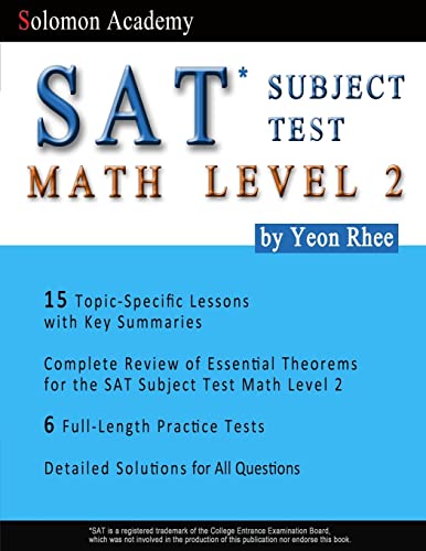 Solomon Academy's SAT Subject Test Math Level 2 - Click to Buy