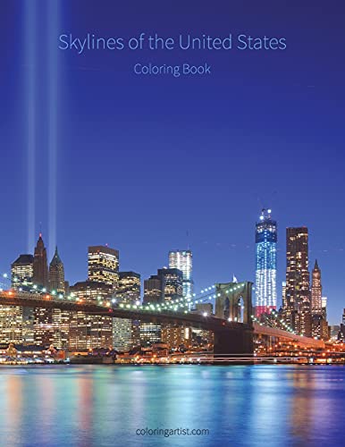 Skylines Of The United States Coloring Book - Click to Buy