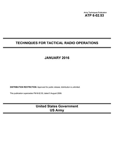 Army Techniques Publication ATP 6-02.53 Techniques for Tactical Radio Operations January 2016 - Click to Buy