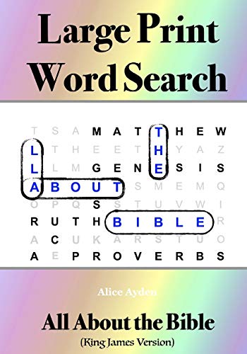 Large Print Word Search: All About the Bible - Click to Buy