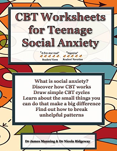 CBT Worksheets for Teenage Social Anxiety: A CBT workbook to help you record your progress using CBT for social anxiety. This workbook is full of ... CBT therapy and CBT books on social anxiety. - Click to Buy