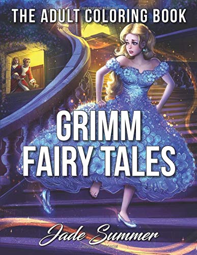 Grimm Fairy Tales: An Adult Coloring Book with Classic Fairy Tale Characters, Beautiful Princesses, and Whimsical Fantasy Adventures - Click to Buy