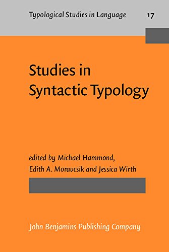 Studies in Syntactic Typology - Click to Buy