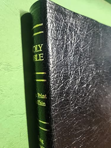 KJV Ultrathin Large Print Reference Bible ( Black Genuine Leather ) - Click to Buy
