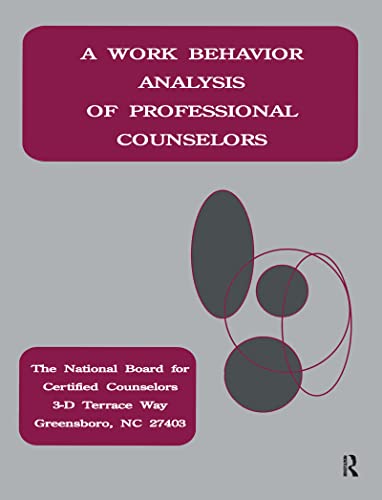 A Work Behavior Analysis of Professional Counselors - Click to Buy