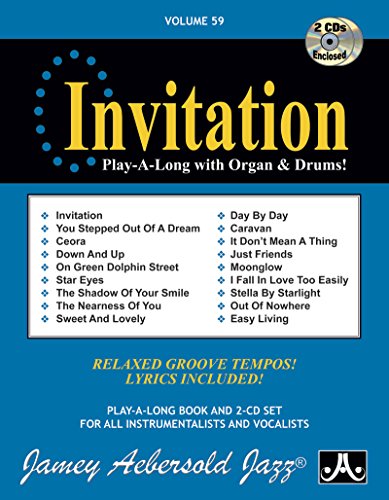 Vol. 59, Invitation: Play-A-Long With Organ & Drums (Book & CD Set) (Play- A-Long, Volume 59) - Click to Buy