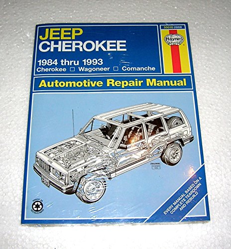 Jeep Cherokee 1984 Thru 1993 All Models: Cherokee Wagoneer Comanche Automotive Repair Manual (No 1553) - Click to Buy