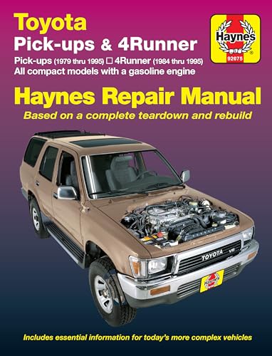 Toyota Pick-ups (79-95), 4Runner (84-95) & SR5 Pick-up (79-95) Haynes Repair Manual (Does not include information specific to diesel engines, T100 or Tacoma information) (Haynes Manuals)