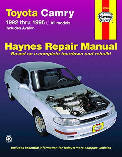 Toyota Camry & Avalon 1995 thru 1996 Haynes Repair Manual - Click to Buy