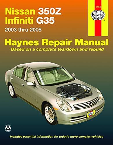 Nissan 350Z & Infiniti G35 2003 thru 2008 Haynes Repair Manual - Click to Buy