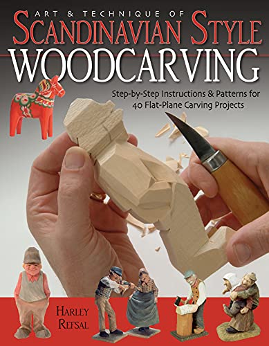 Art & Technique of Scandinavian-Style Woodcarving: Step-by-Step Instructions & Patterns for 40 Flat-Plane Carving Projects - Click to Buy