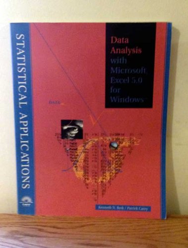 Data Analysis with Microsoft Excel 5.0 for Windows - Click to Buy