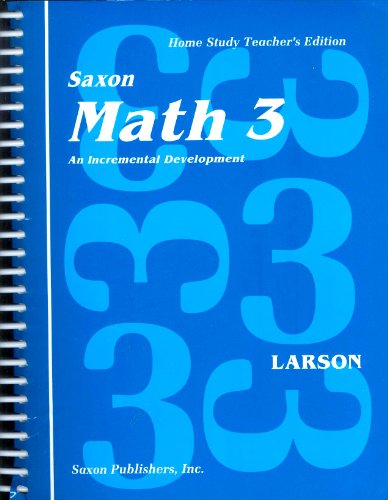 Math 3: An Incremental Development : Home Study Teacher's Edition - Click to Buy