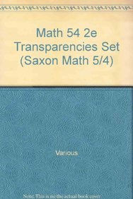 Saxon Math 5/4 Special Populations Transparency Set - Click to Buy