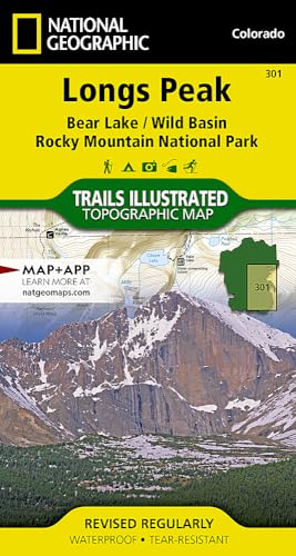 Longs Peak: Rocky Mountain National Park Map [Bear Lake, Wild Basin] - Click to Buy